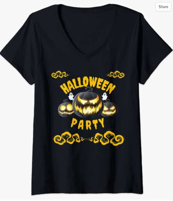 Halloween V-Neck t-Shirts 14