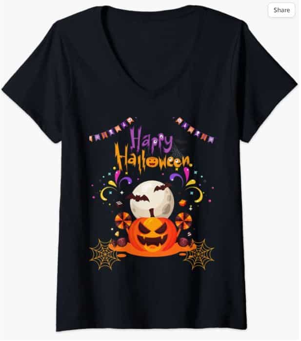 Halloween V-Neck t-Shirts 20