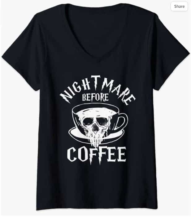 Halloween Witch Motif - Witches Brew Coffee & Co V-Neck T-Shirt