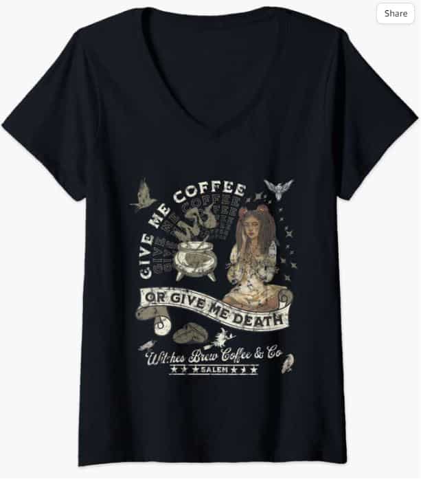 Halloween Witch V-Neck T-Shirt