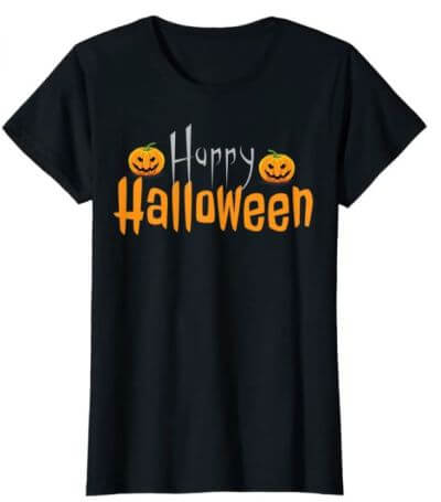 Halloween Woman T-Shirt Woman Mockup