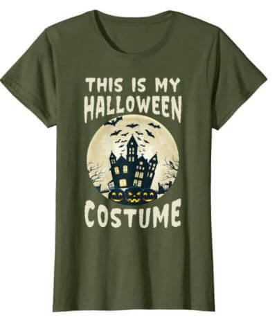 Halloween Woman T-Shirt Woman Mockup