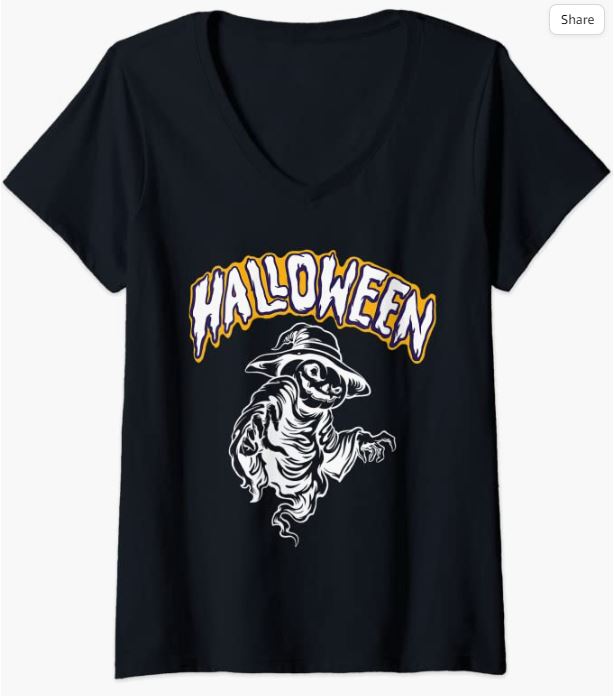 Jack O Lantern V-Neck T-Shirt